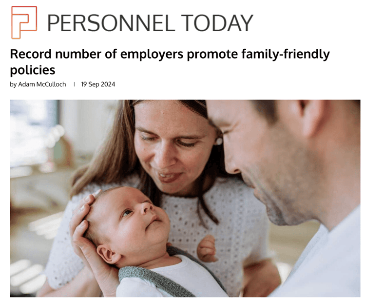 Personnel Today |Record number of employers promote family-friendly policies