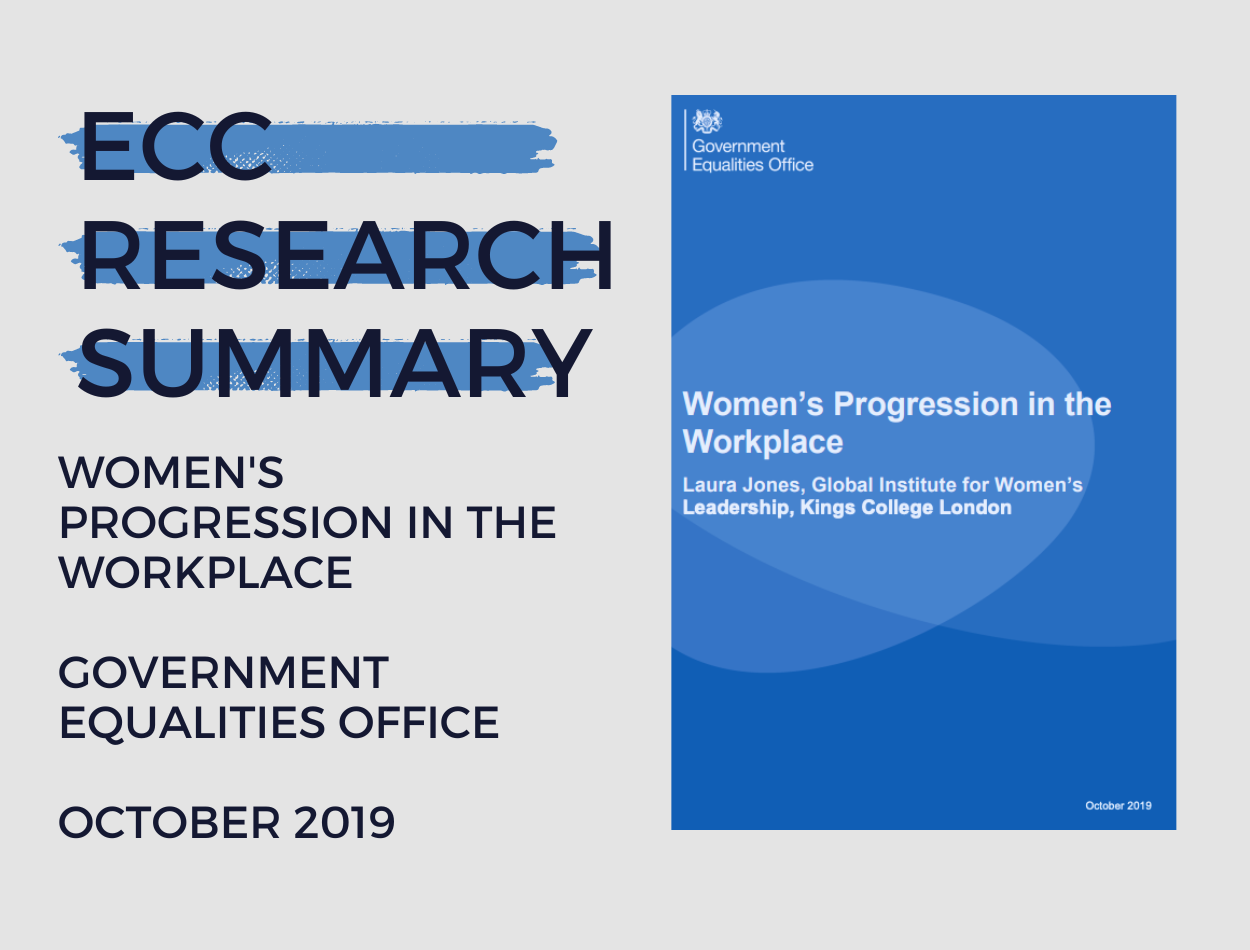 Women’s Progression in the Workplace Summary