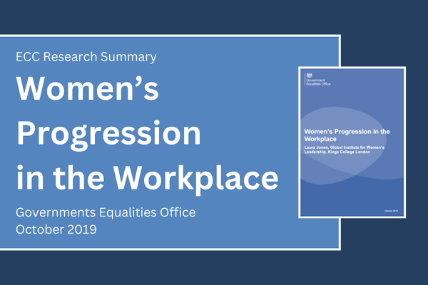 Women’s Progression in the Workplace Summary
